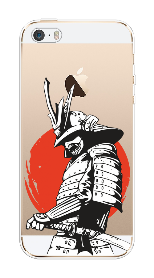 

Чехол на Apple iPhone 5/5S/SE "Самурай с катаной", Черный;красный;белый, 10350-1