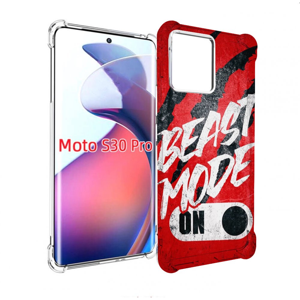 

Чехол MyPads BEAST inside You для Motorola Moto S30 Pro, Прозрачный, Tocco
