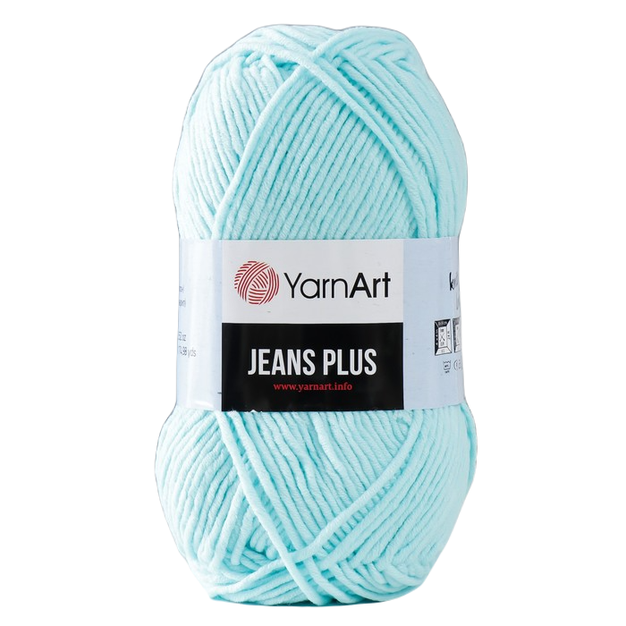 

Пряжа "Jeans plus" 55% хлопок, 45% акрил 160м/100гр (76 айсберг), Голубой, Пряжа для вязания "Jeans plus"
