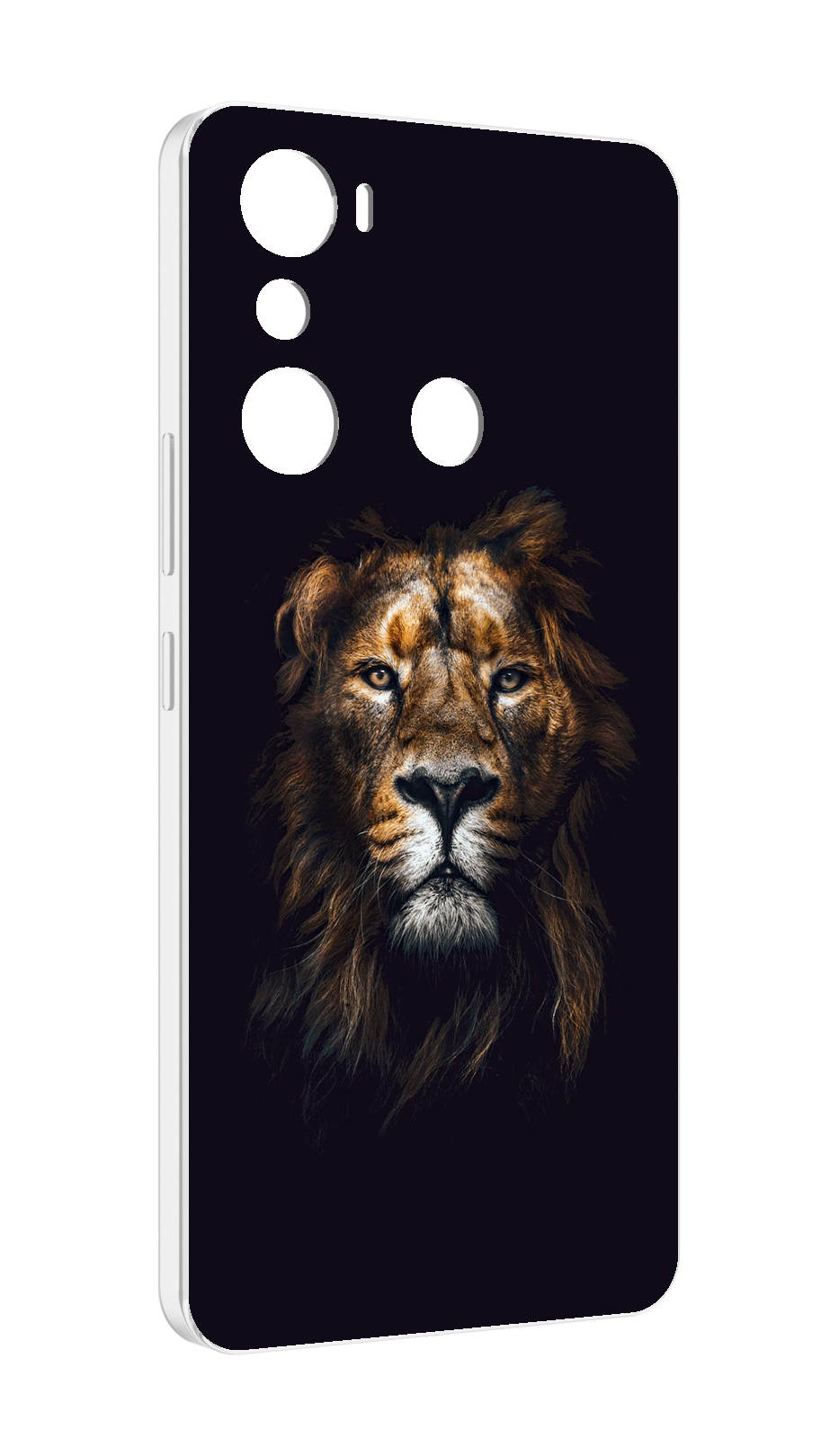 

Чехол MyPads Лев-в-тени мужской для Infinix Hot 20i, Прозрачный, Tocco