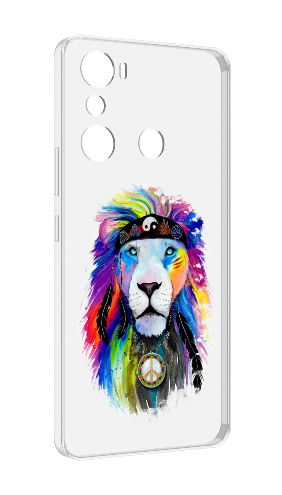 

Чехол MyPads Лев 3 для Infinix Hot 20i, Прозрачный, Tocco