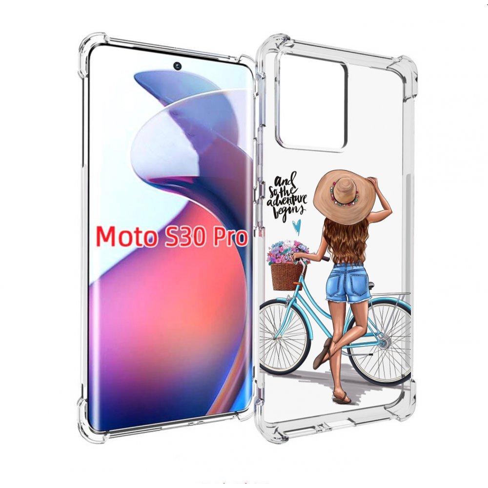 

Чехол MyPads Adventure женский для Motorola Moto S30 Pro, Прозрачный, Tocco