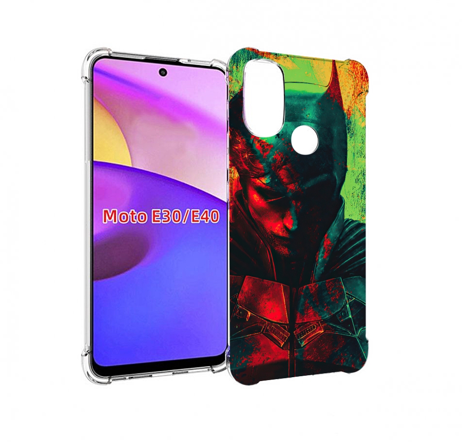 

Чехол бампер MyPads The Batman для Motorola Moto E30., Прозрачный, Tocco
