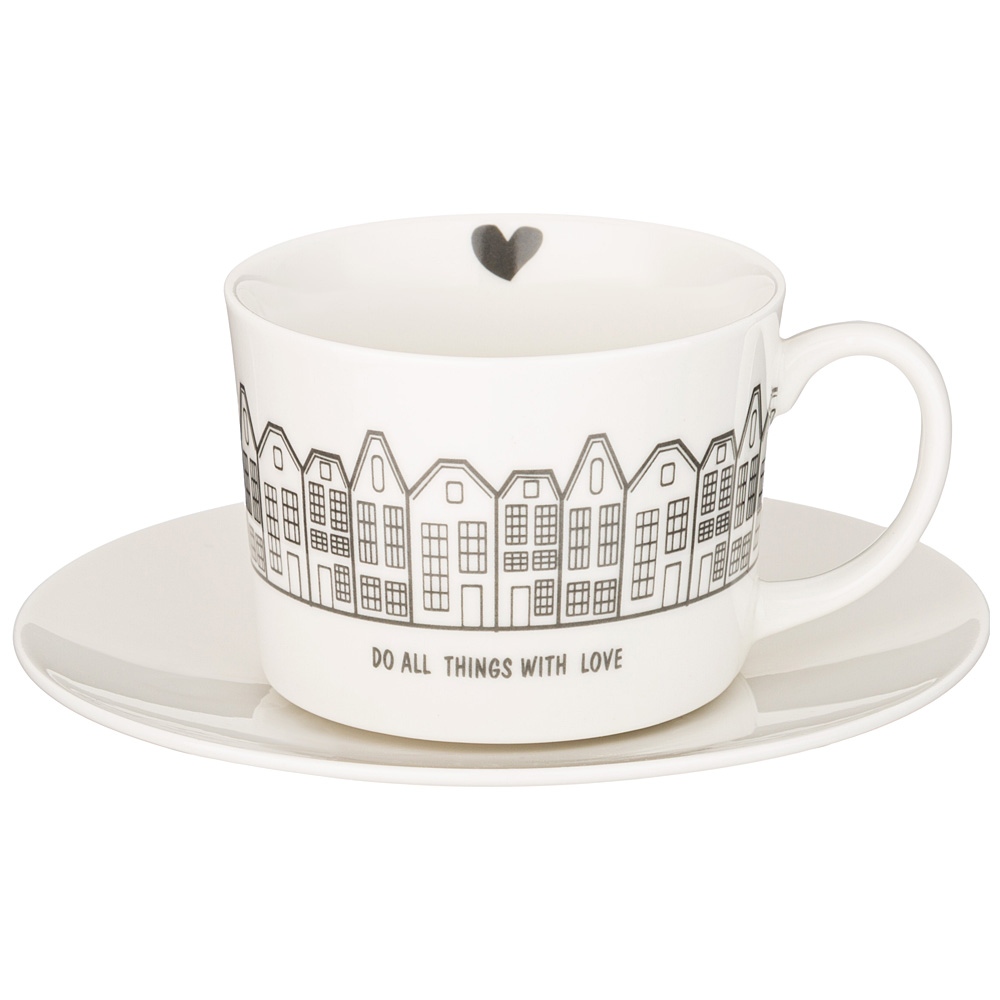 

Набор из 2 предметов Чайная пара Lefard Love you 250 мл, Бежевый