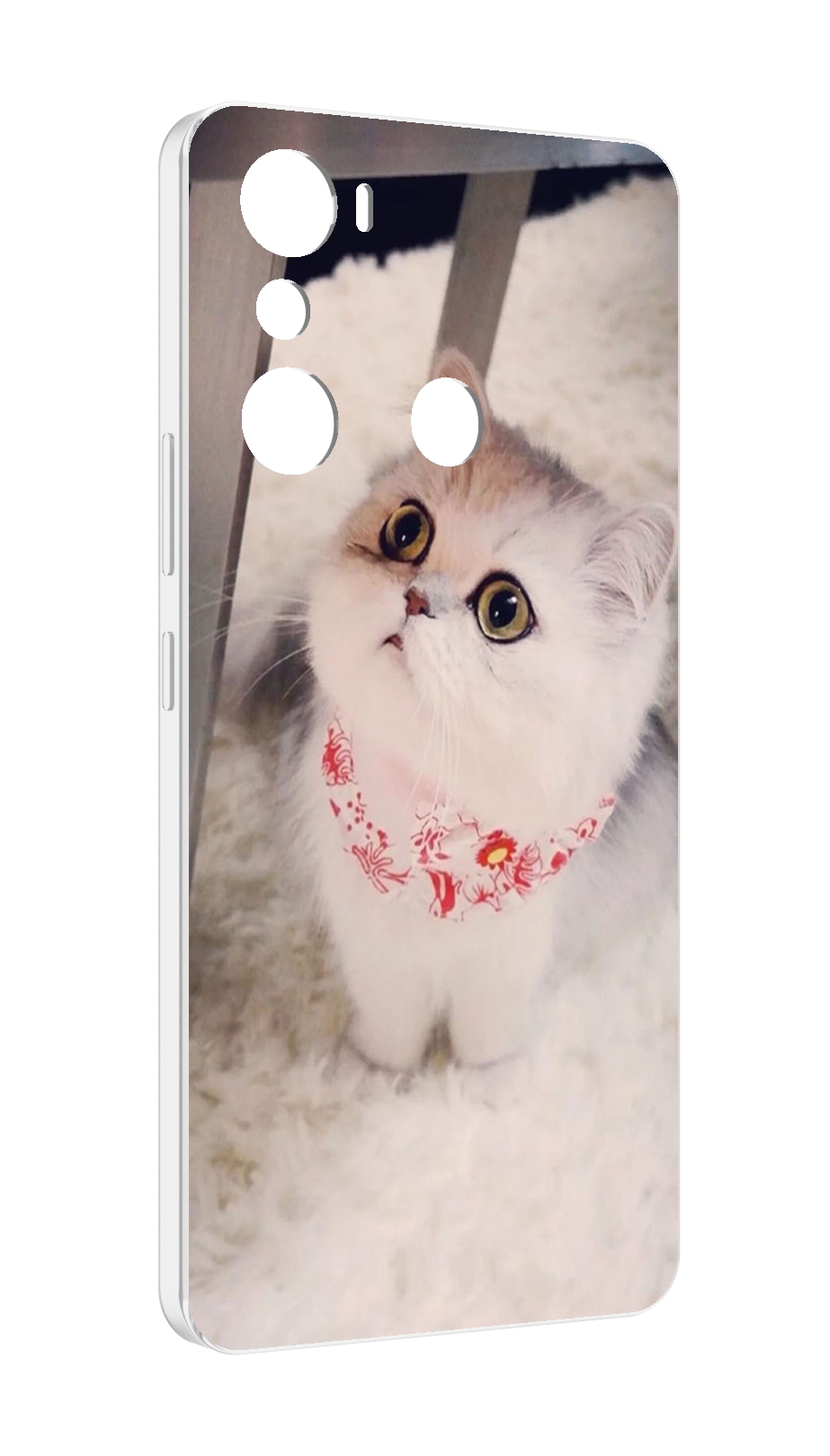 

Чехол MyPads Котеночек женский для Infinix Hot 20i, Прозрачный, Tocco