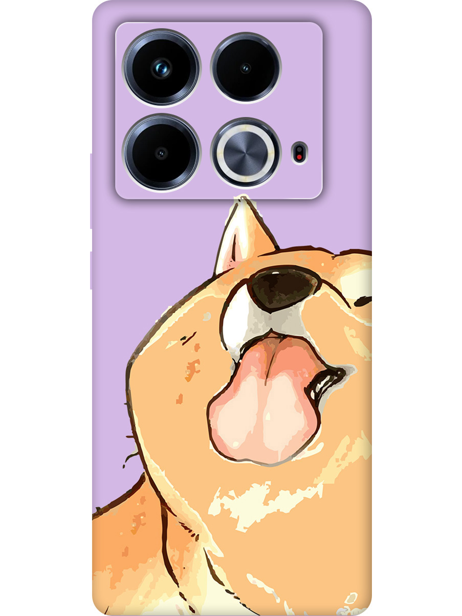 

Силиконовый чехол на Infinix Note 40 с принтом "Шиба" матовый сиреневый, Фиолетовый;прозрачный;бежевый;коричневый, 782626471