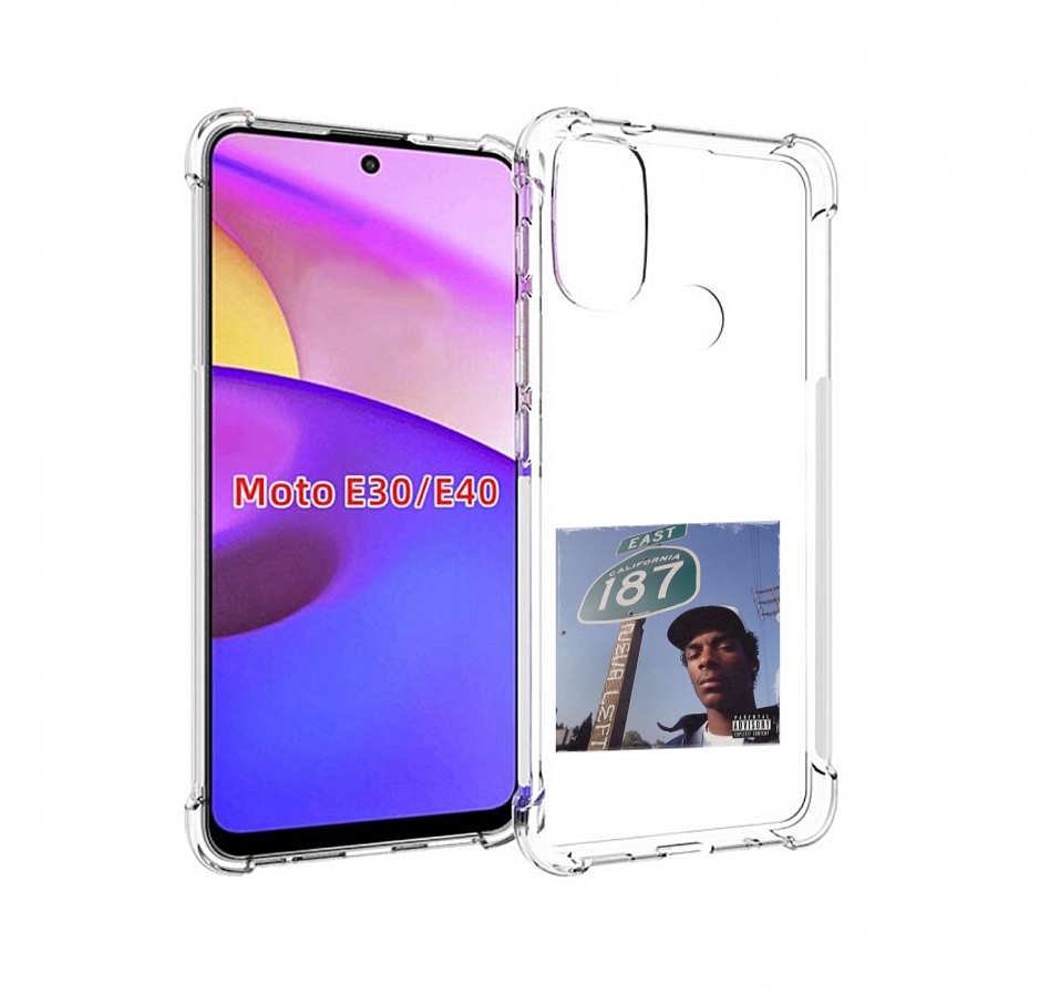 

Чехол Бампер Mypads Snoop Dogg Neva Left Для Motorola Moto E30., Прозрачный, Tocco