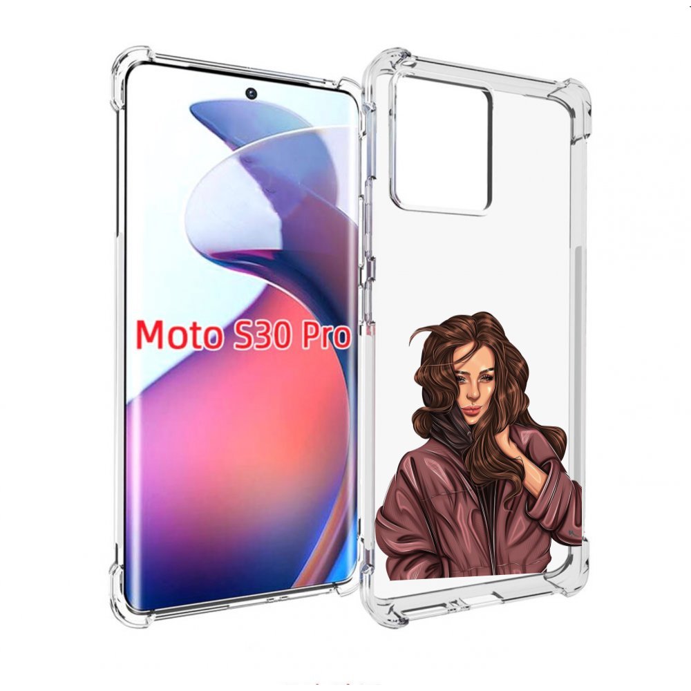 

Чехол MyPads Арт рисунок девушки для Motorola Moto S30 Pro, Прозрачный, Tocco