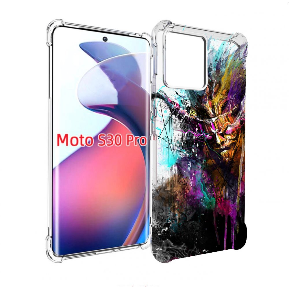 

Чехол MyPads яркий дьявол для Motorola Moto S30 Pro, Прозрачный, Tocco