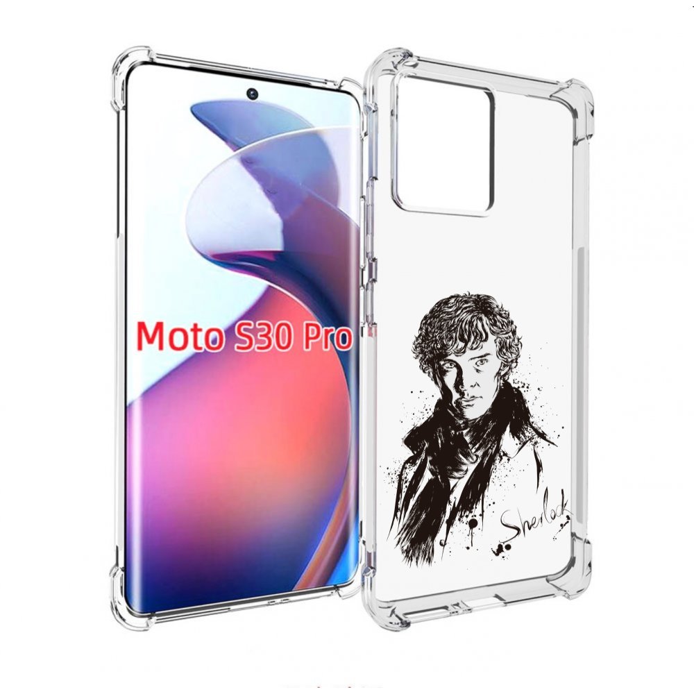 

Чехол MyPads шерлок холмс портрет для Motorola Moto S30 Pro, Прозрачный, Tocco