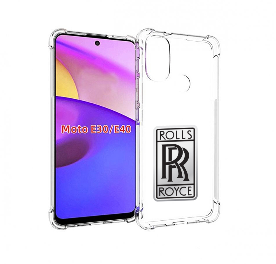 

Чехол бампер MyPads Rolls-Royce мужской для Motorola Moto E30., Прозрачный, Tocco
