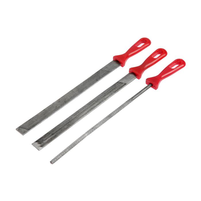 

Набор напильников по металлу Top Tools 06A430, 3 шт., пластиковая рукоятка