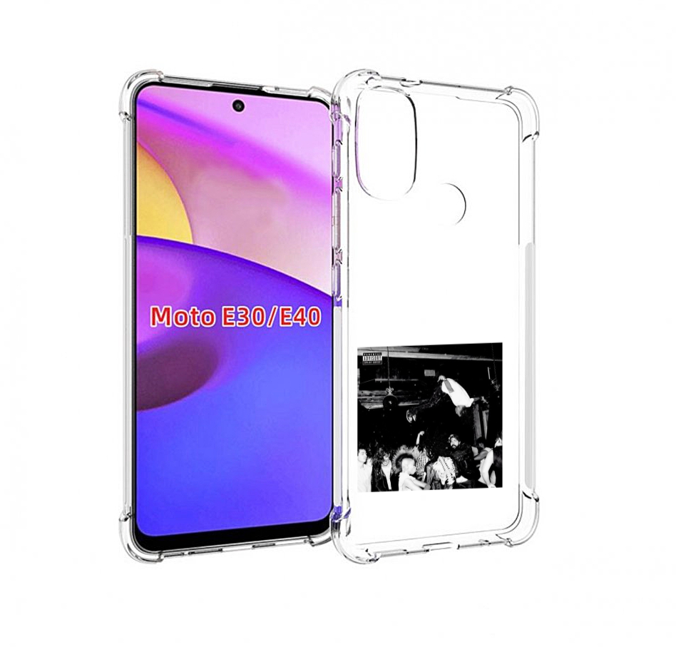

Чехол бампер MyPads Playboi Carti - Die Lit для Motorola Moto E3, Прозрачный, Tocco