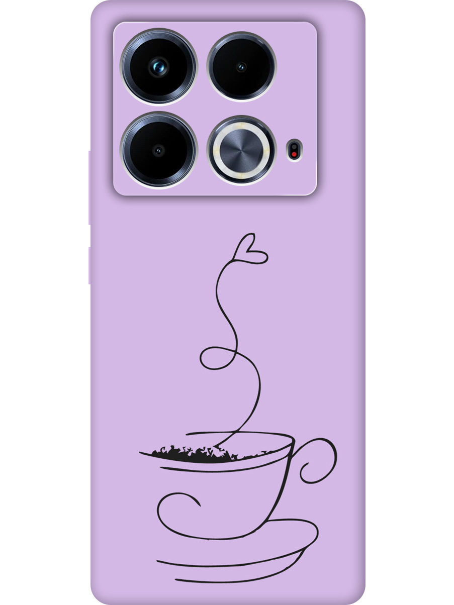 

Силиконовый чехол на Infinix Note 40 с принтом "Кружечка кофе" матовый сиреневый, Фиолетовый;прозрачный;серый;черный, 782626461