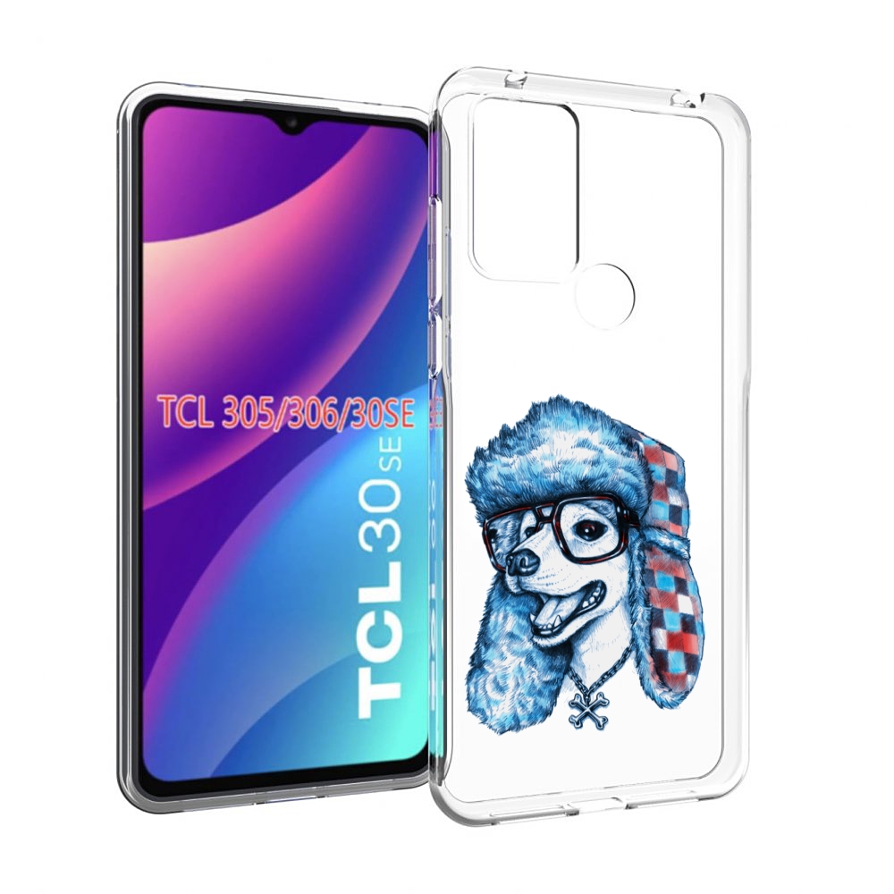 

Чехол MyPads зимний пес для TCL 30SE/305/306/30E, Tocco