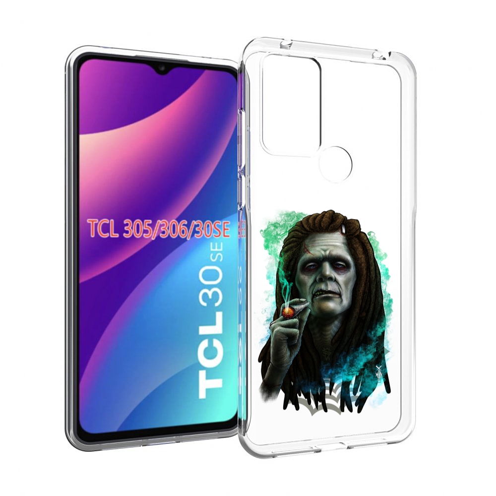 

Чехол MyPads зеленый мужчина с сигаретой для TCL 30SE/305/306/30E, Tocco