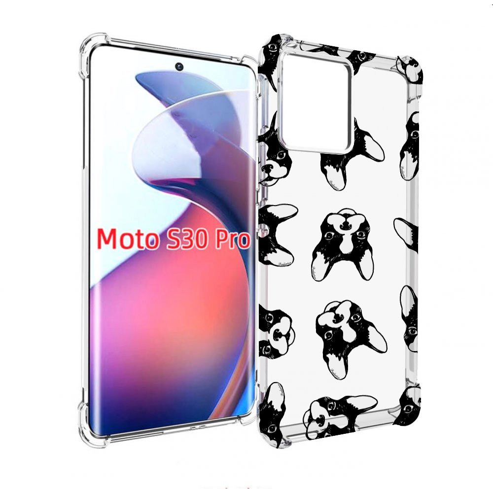

Чехол MyPads черно белые собачки для Motorola Moto S30 Pro, Прозрачный, Tocco