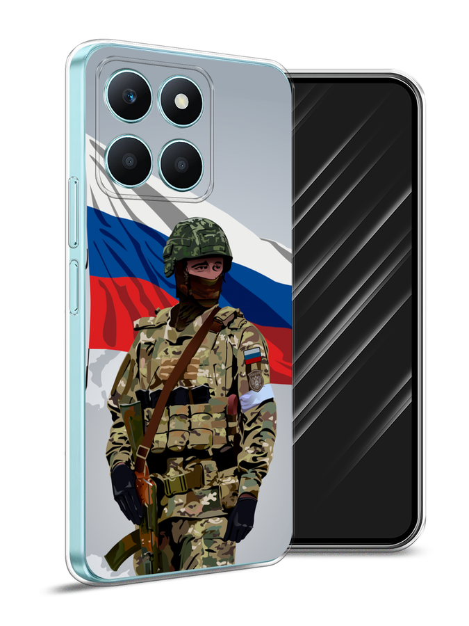 

Чехол Awog на Honor X6A "Солдат с флагом", Белый;синий;красный;зеленый, 6122050-1