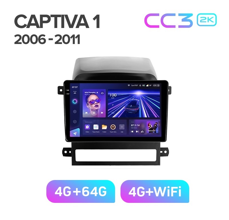 Магнитола TEYES CHEVROLET CAPTIVA 2006-2011 г CC3 2K 464ГБ 3889000₽