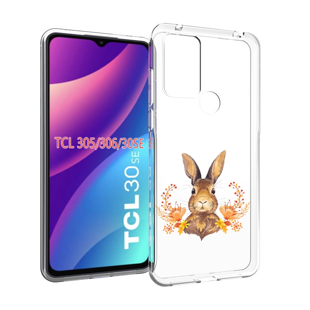 

Чехол MyPads зайка в цветах для TCL 30SE / TCL 305 / TCL 306 / TCL 30E, Tocco