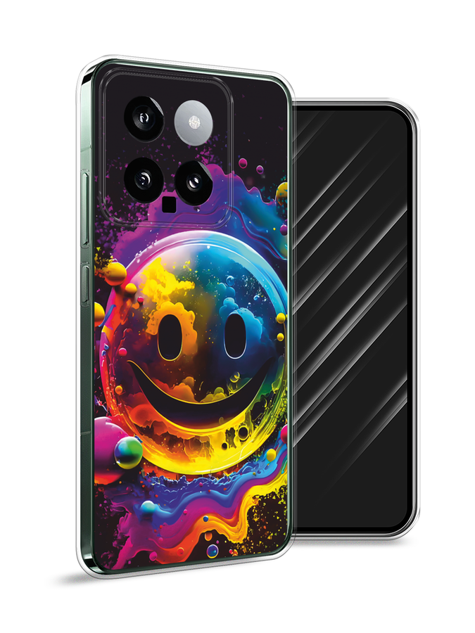 

Чехол Awog на Xiaomi 14 "Кислотный смайл", Фиолетовый;желтый;синий, 320350-1