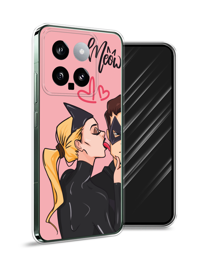 

Чехол Awog на Xiaomi 14 "Kiss of Cat Woman", Розовый;черный;бежевый, 320350-1