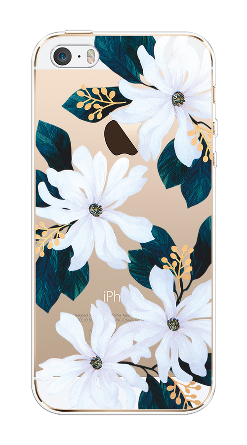 

Чехол на Apple iPhone 5/5S/SE "Delilah Flower", Зеленый;белый, 10350-1