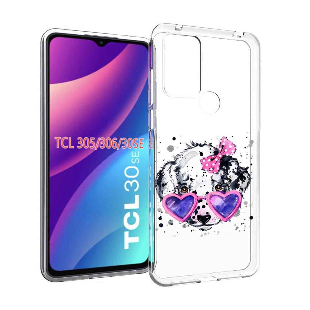 

Чехол MyPads долматинец в очках для TCL 30SE/305/306/30E, Tocco