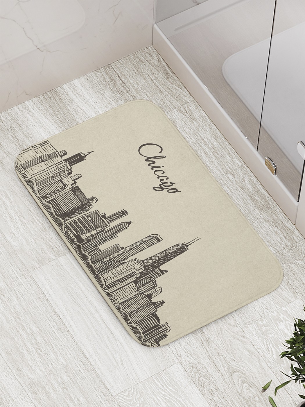 

Коврик противоскользящий для ванной, сауны, бассейна, 77х52 см bath_60439 JoyArty