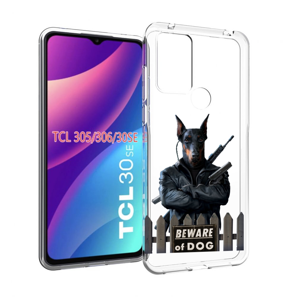 

Чехол MyPads доберман для TCL 30SE/305/306/30E, Tocco