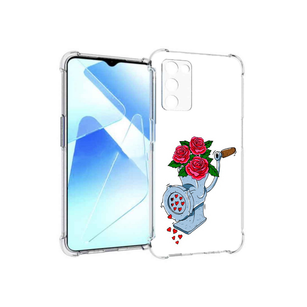 

Чехол MyPads Tocco для Infinix Zero X Pro Цветочные сердца, Прозрачный, Tocco