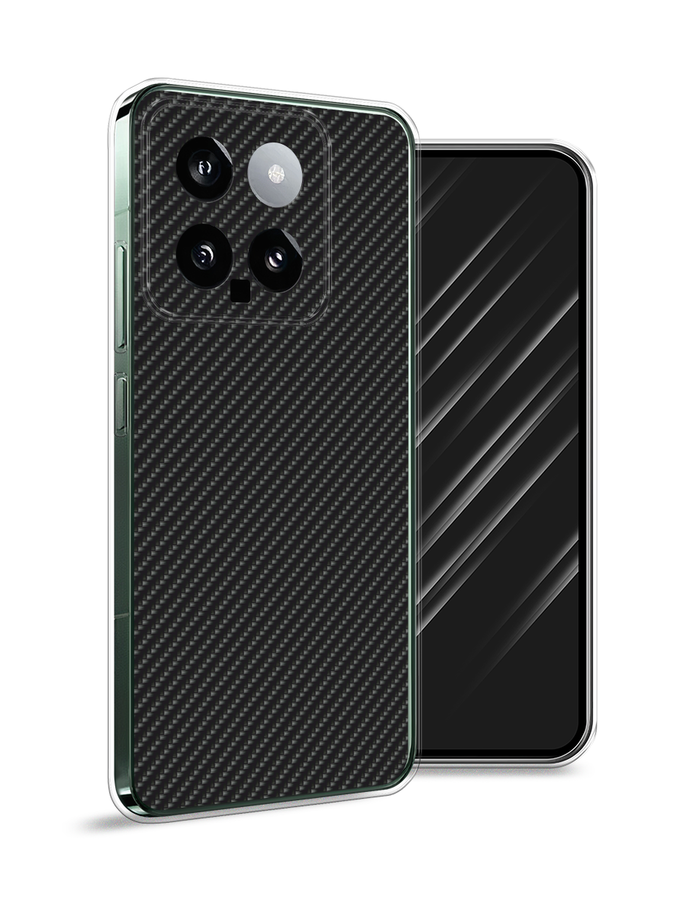 

Чехол Awog на Xiaomi 14 "Черный карбон", 320350-1