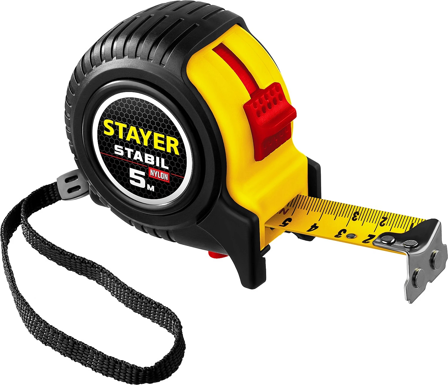

Профессиональная рулетка с двухсторонней шкалой STAYER Stabil 5м х 25мм 34131-05-25