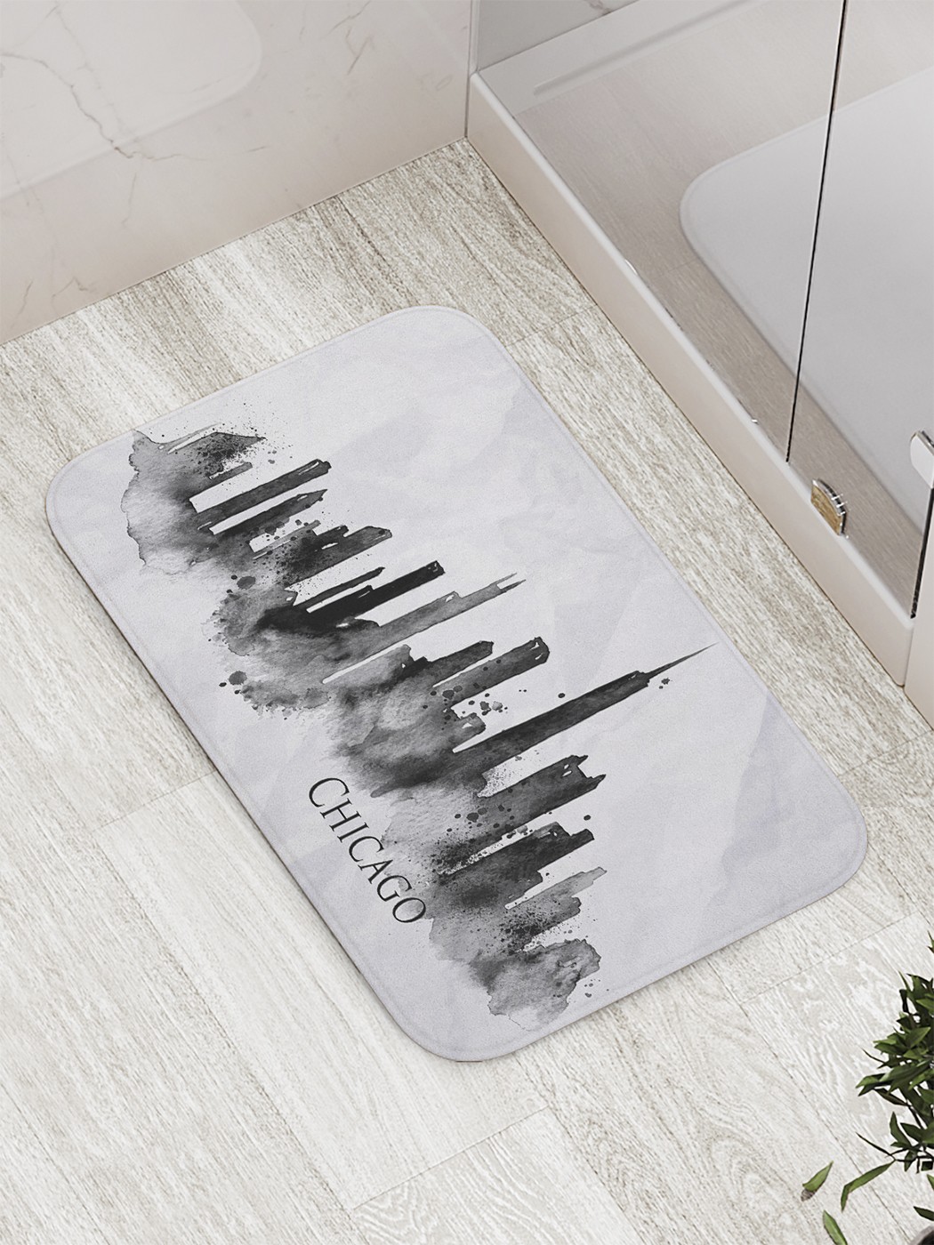 

Коврик противоскользящий для ванной, сауны, бассейна, 77х52 см bath_60428 JoyArty
