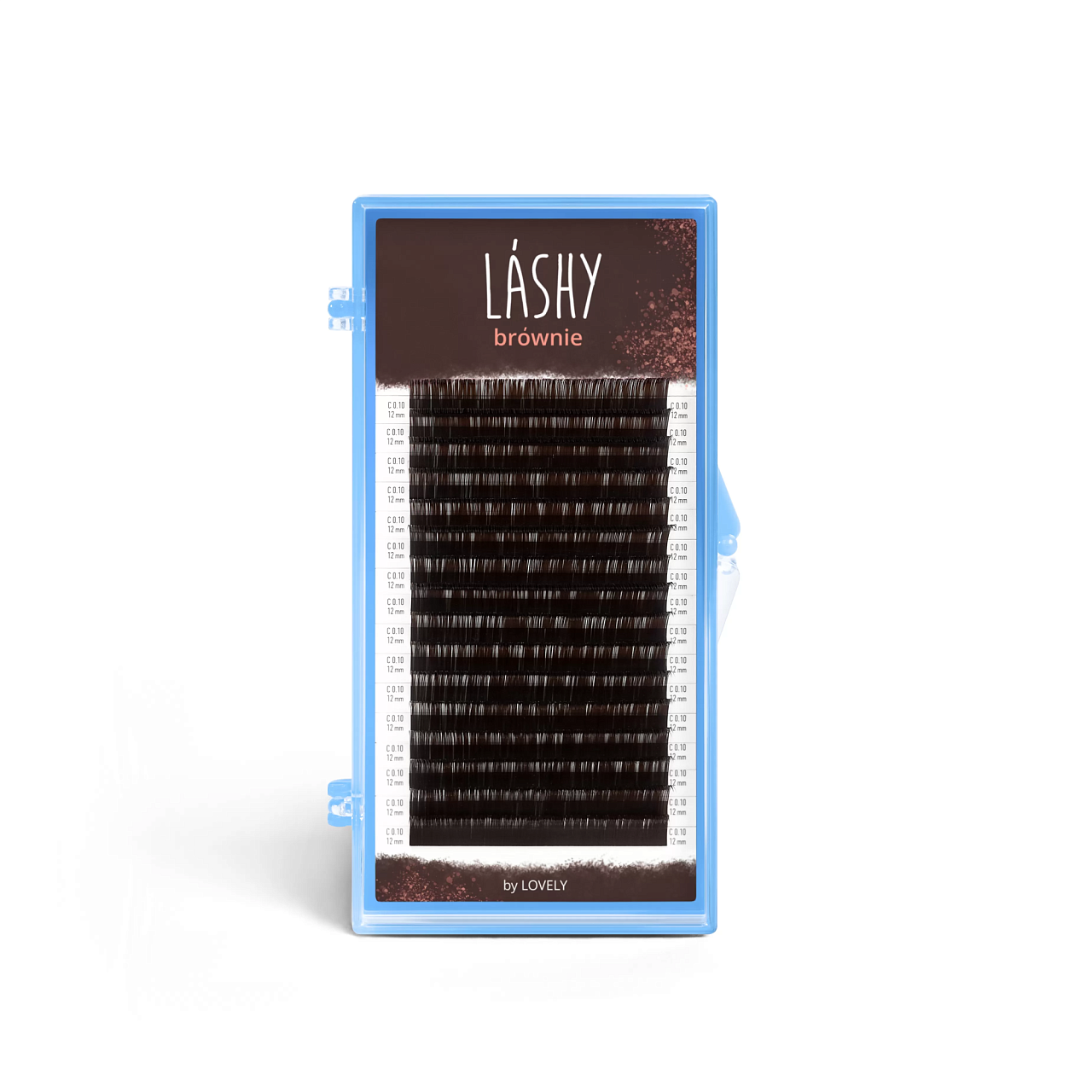 Ресницы темно-коричневые LASHY Brownie - 16 линий M 0.10 13mm ресницы темно коричневые lashy brownie 16 линий c 0 07 15mm