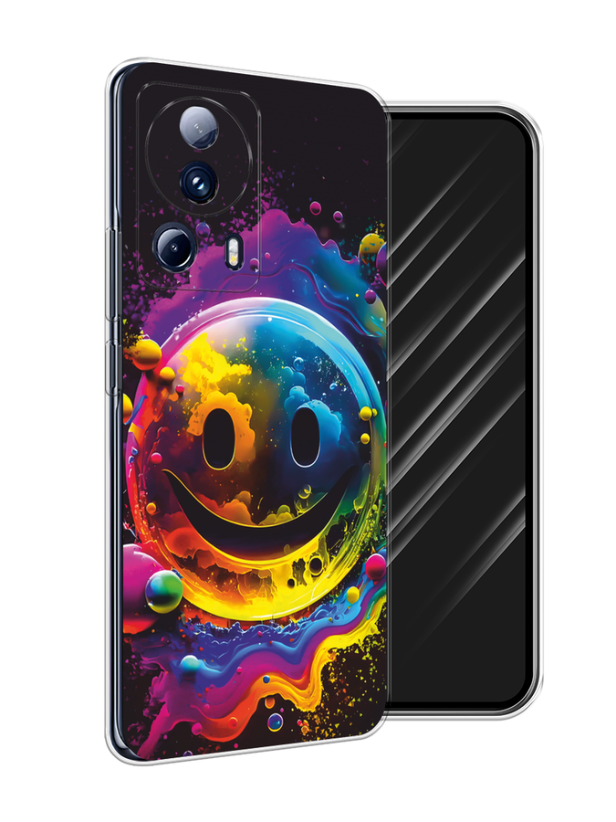 

Чехол Awog на Xiaomi 13 Lite "Кислотный смайл", Фиолетовый;желтый;синий, 318150-1