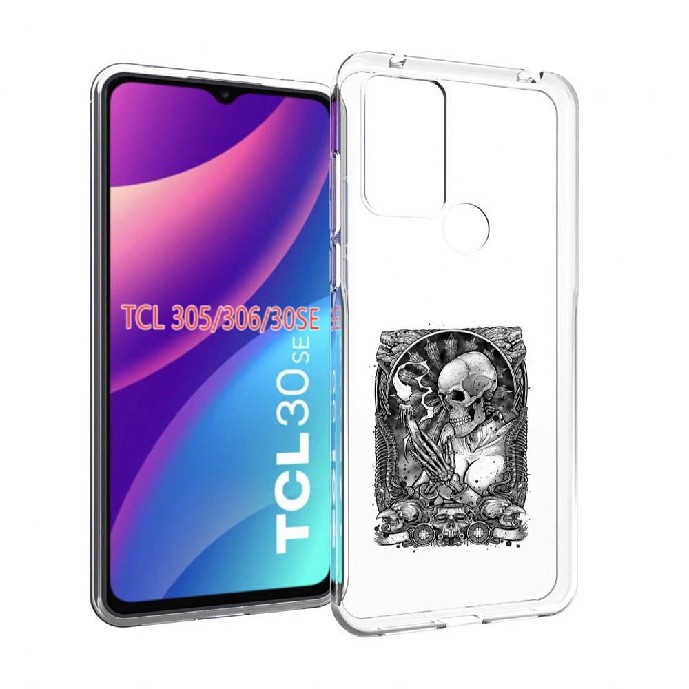

Чехол MyPads девушка скелет для TCL 30SE/305/306/30E, Tocco