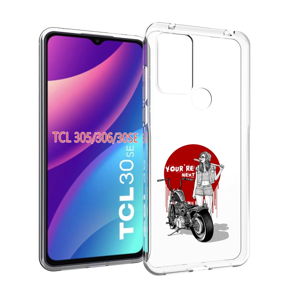 

Чехол MyPads девушка с мотоциклом для TCL 30SE/305/306/30E, Tocco