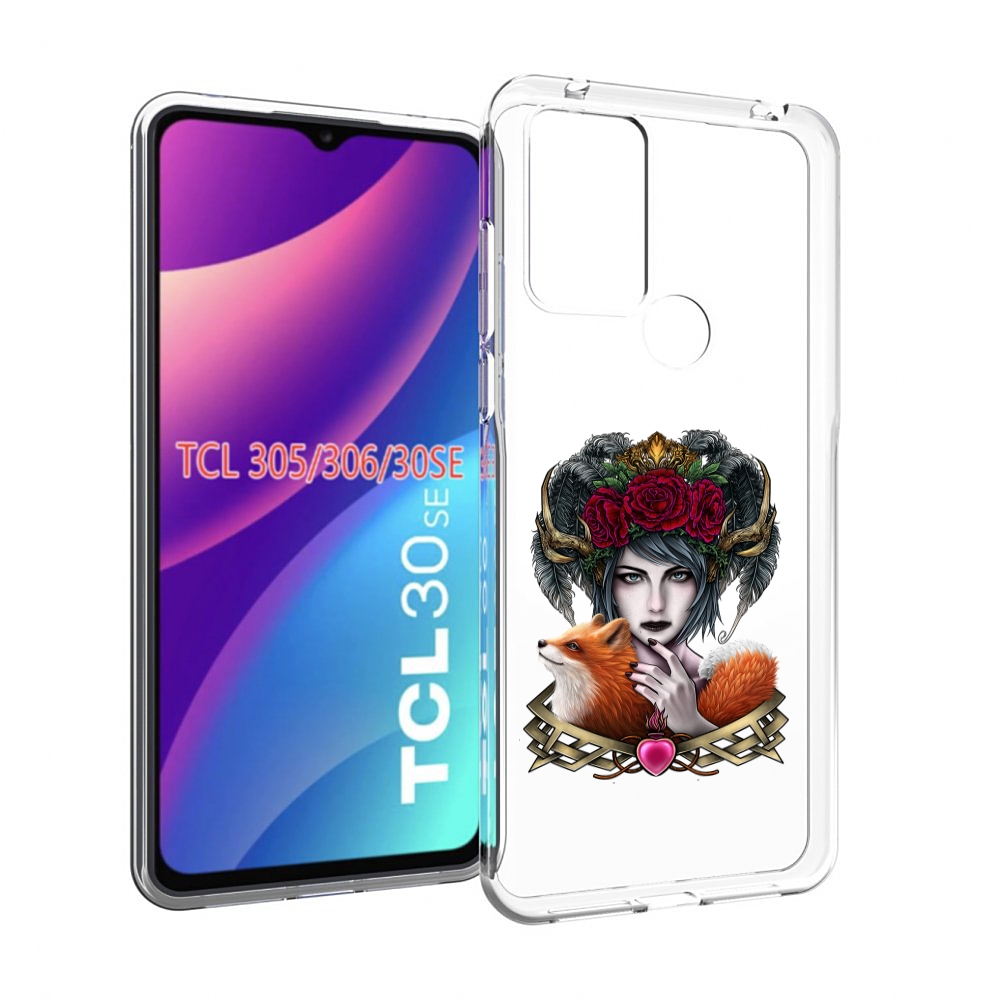 

Чехол MyPads девушка с лисой для TCL 30SE/305/306/30E, Tocco