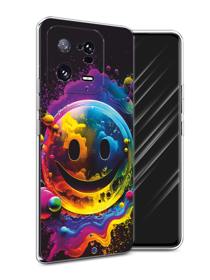 

Чехол Awog на Xiaomi 13 Pro 5G "Кислотный смайл", Фиолетовый;желтый;синий, 317350-1