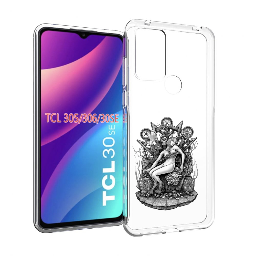 

Чехол MyPads девушка на троне для TCL 30SE/305/306/30E, Tocco