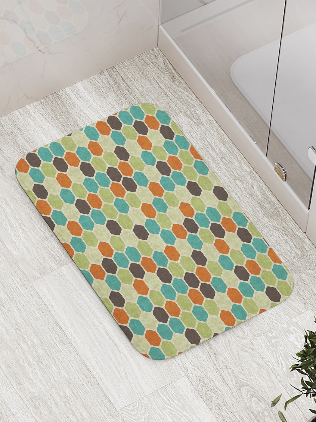 

Коврик противоскользящий для ванной, сауны, бассейна, 77х52 см bath_60407 JoyArty