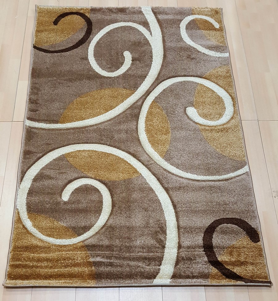 фото Ковер fruzan 3517z прямой т.беж 080x150 sofia rugs