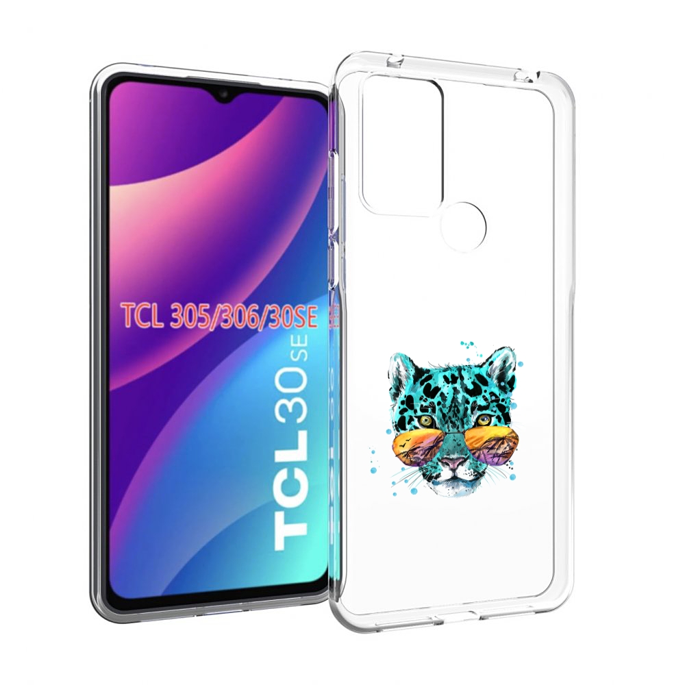 

Чехол MyPads голубой лео для TCL 30SE/305/306/30E, Tocco