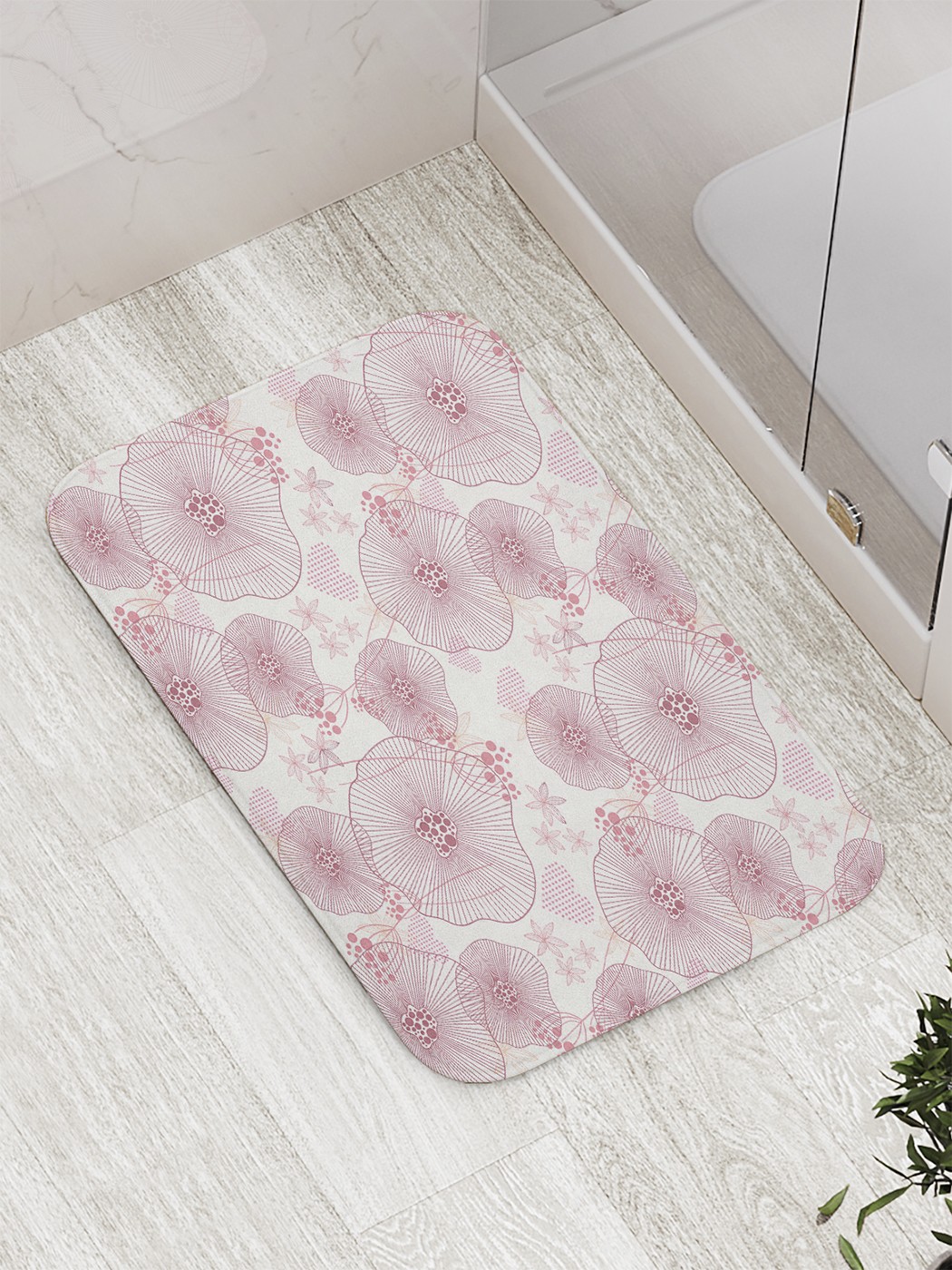 

Коврик противоскользящий для ванной, сауны, бассейна, 77х52 см bath_60386 JoyArty