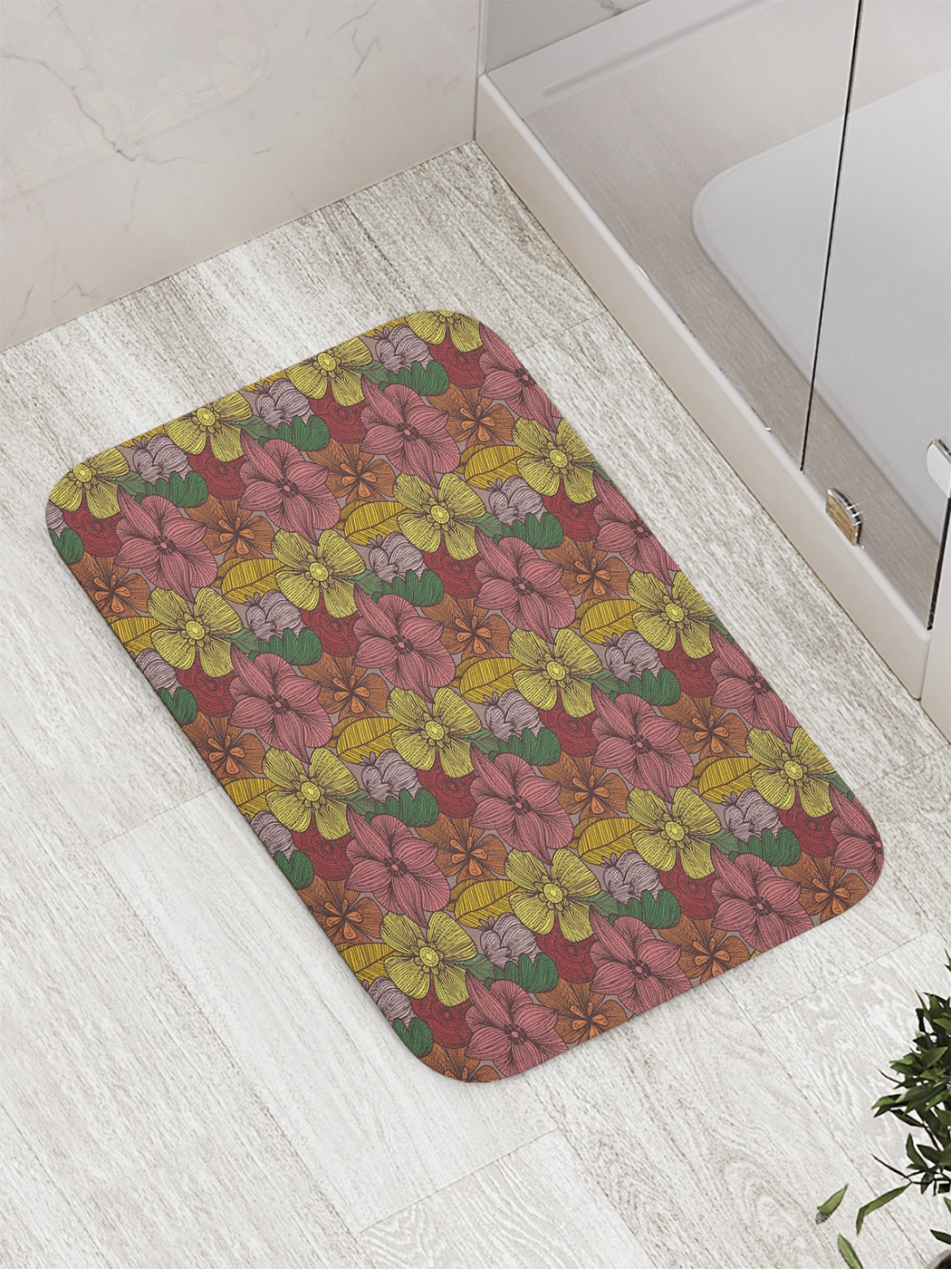 

Коврик противоскользящий для ванной, сауны, бассейна, 77х52 см bath_60384 JoyArty