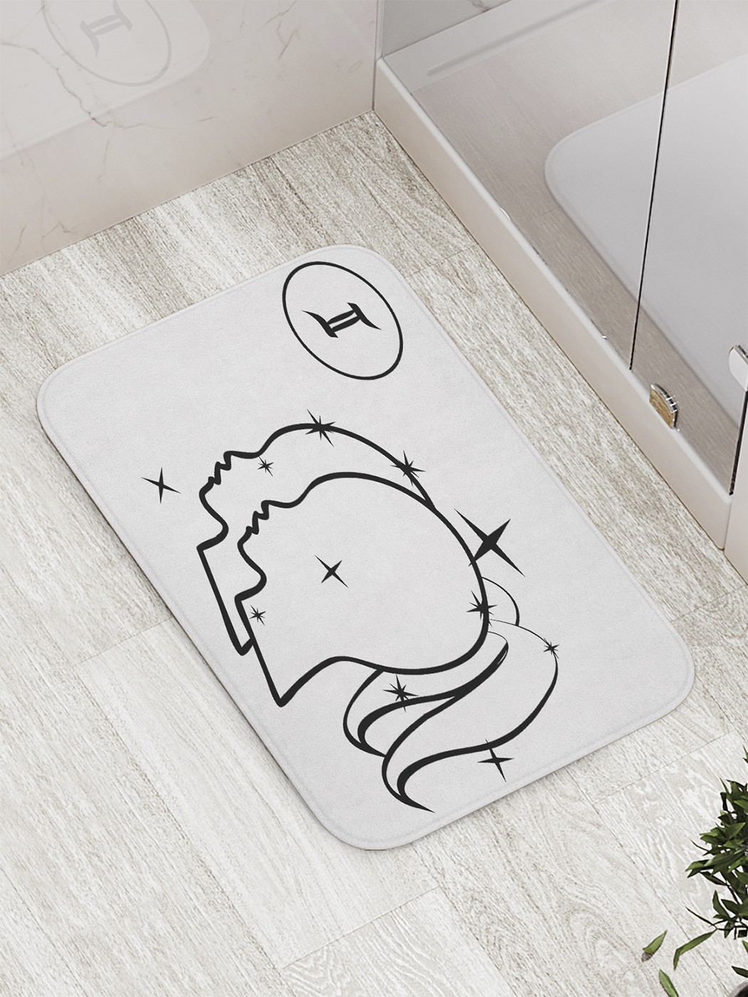 

Коврик противоскользящий для ванной, сауны, бассейна, 77х52 см bath_60360 JoyArty
