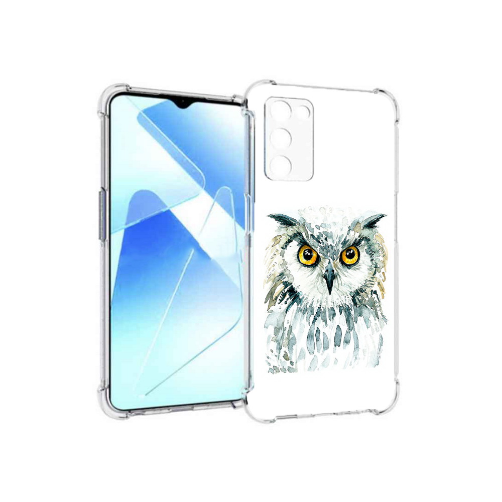 

Чехол MyPads Tocco для Infinix Zero X Pro Серьезная сова, Прозрачный, Tocco