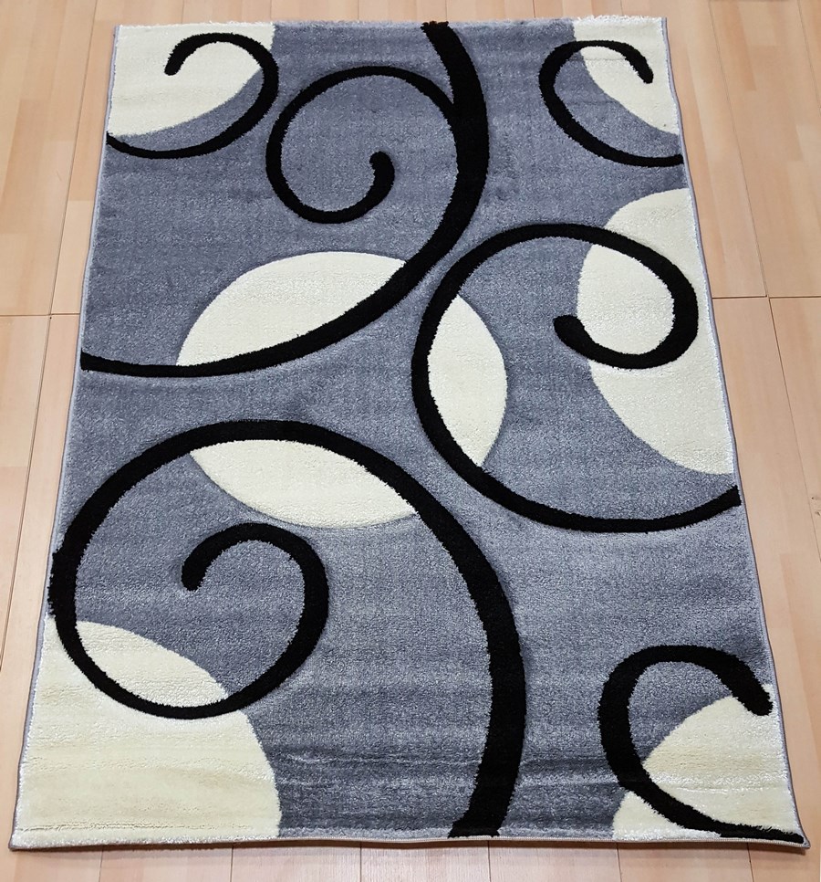 фото Ковер fruzan 3517r прямой серый 080x300 sofia rugs