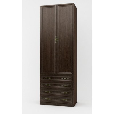 

Шкаф распашной Карлос-028 двухдверный ШxГxВ 800*540*2360 Мегамебель, Коричневый, Карлос-028